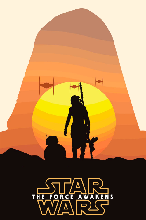Star Wars: The Force Awakens (Minimal Art Style) Version 2