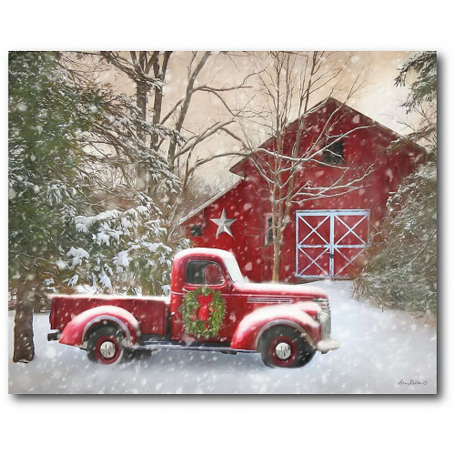christmas red truck in hd free download